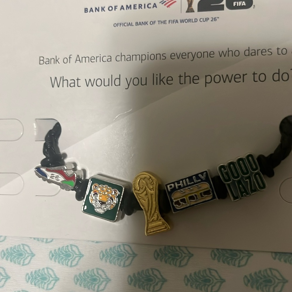 FIFA World Cup charm bracelets.Philadelphia edition